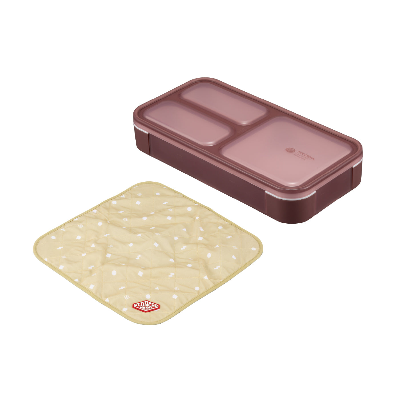 【セット】薄型弁当箱 抗菌フードマン400ml ランチラッパー セット