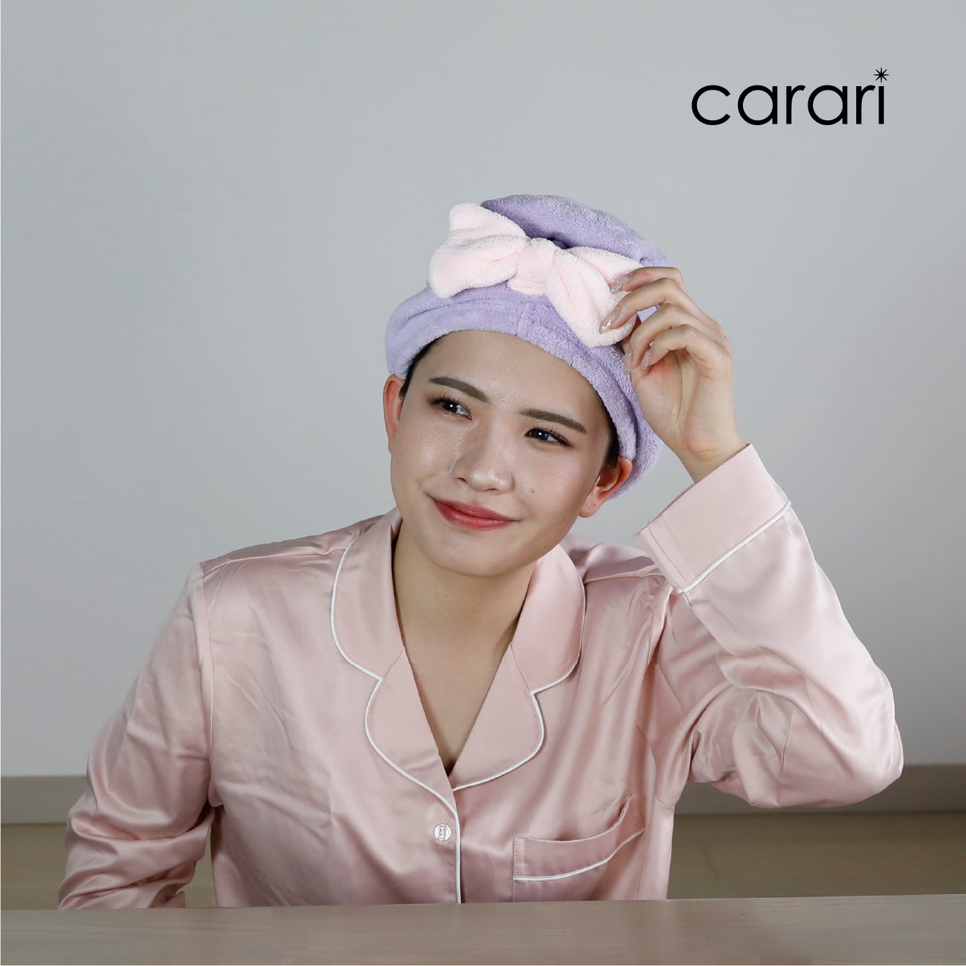 カラリモア 吸水ふわもこヘアターバンL