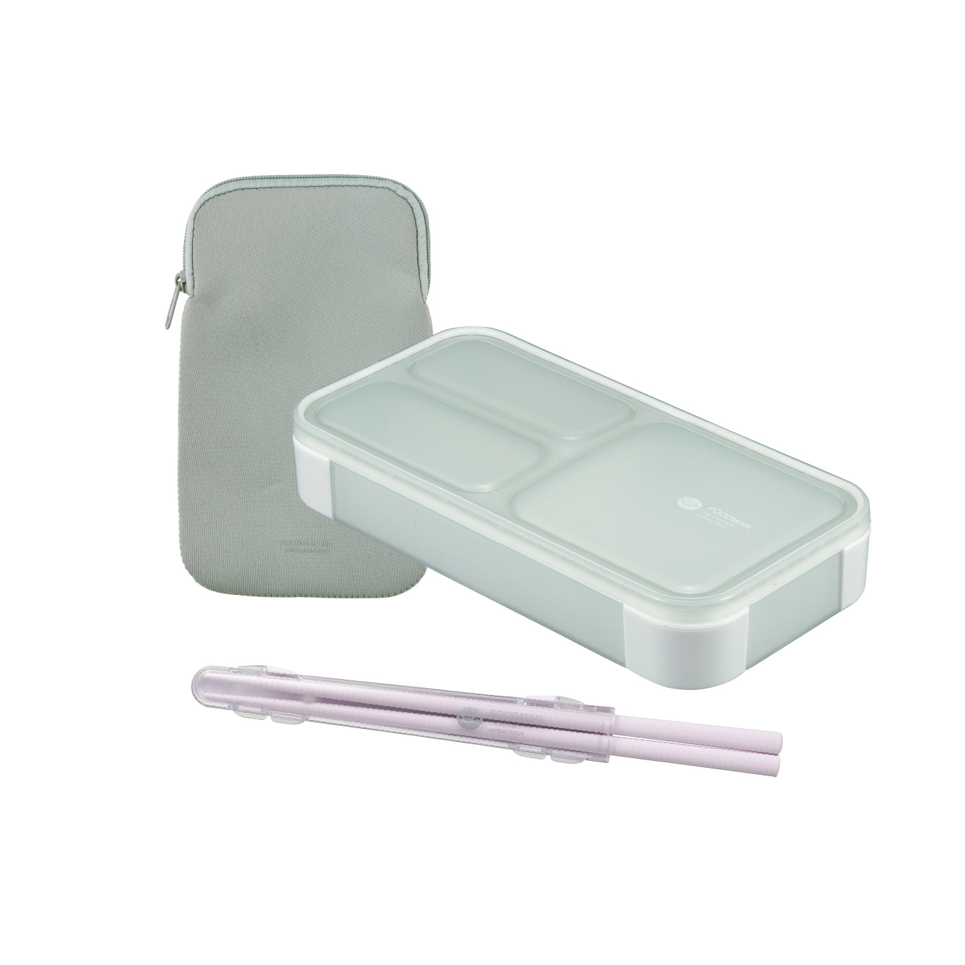 【セット】薄型弁当箱 抗菌フードマン400ml セット