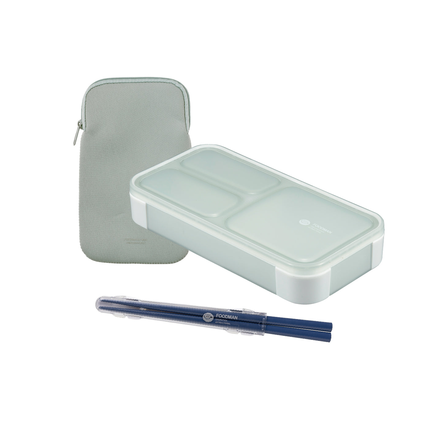 【セット】薄型弁当箱 抗菌フードマン400ml セット