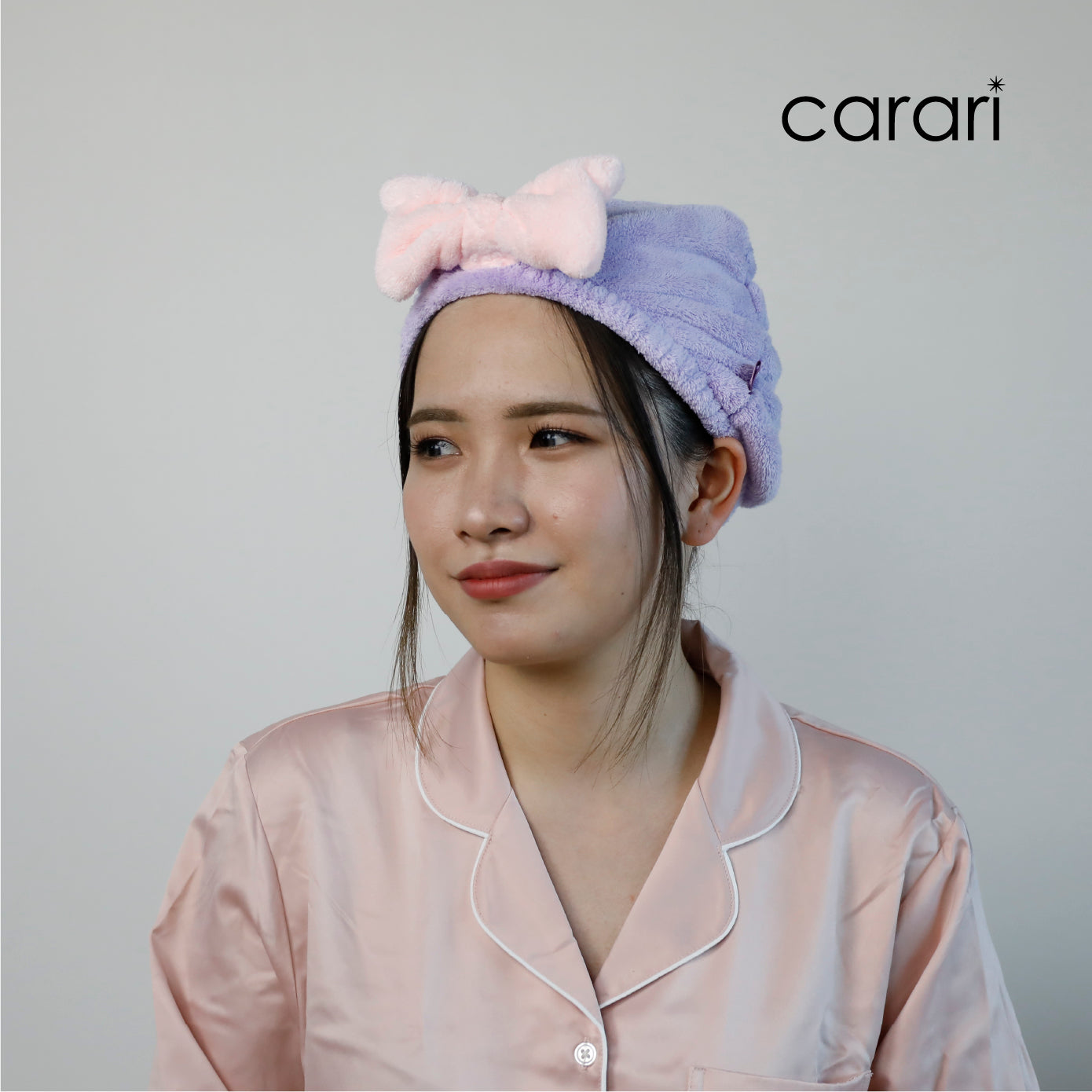 カラリモア 吸水ふわもこヘアキャップ