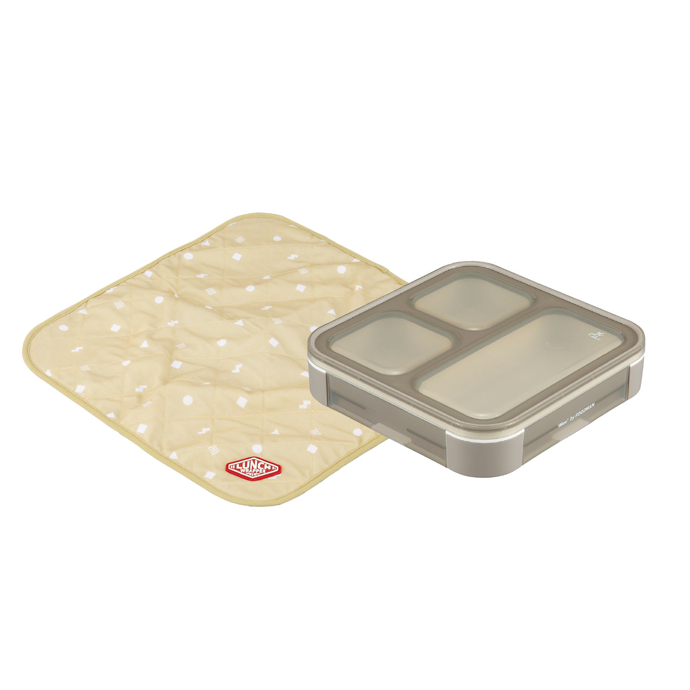 【セット】立てて運べる薄型弁当箱【Mee】by FOODMAN ランチラッパー セット