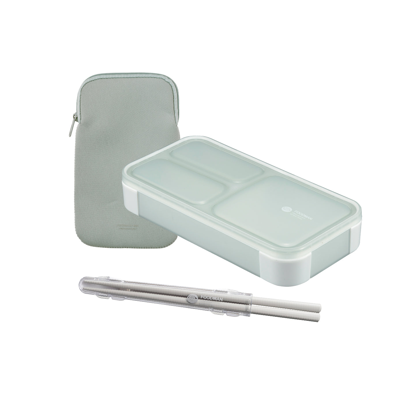 【セット】薄型弁当箱 抗菌フードマン400ml セット