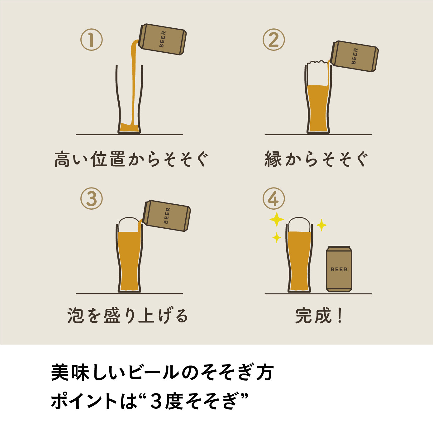 泡を楽しむタンブラー