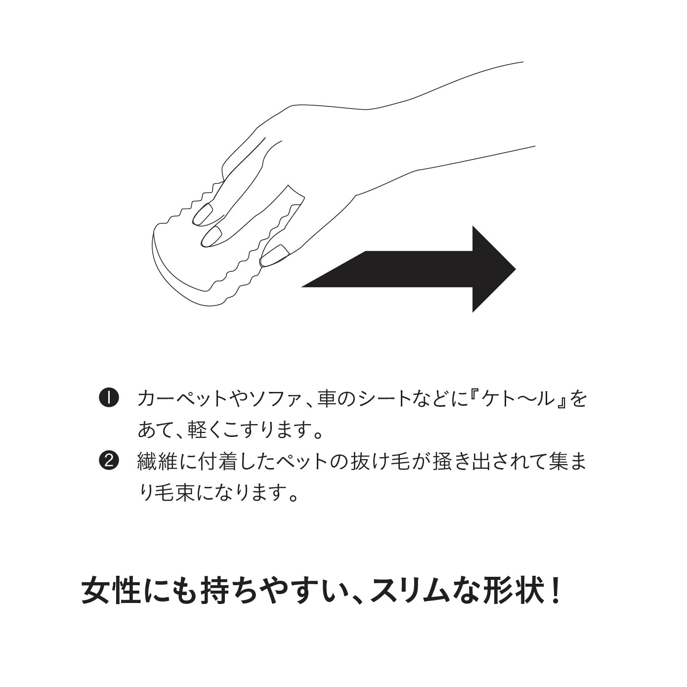 ペットの毛取りスポンジケトール