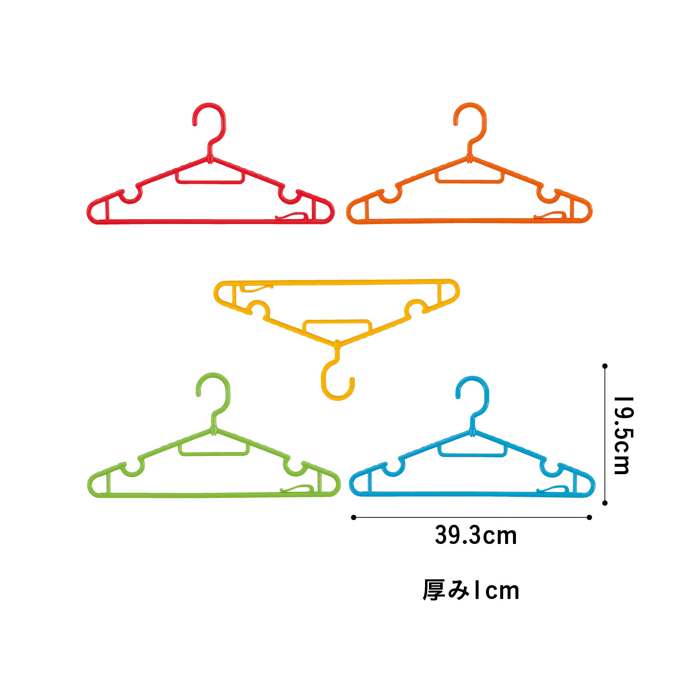 KC ターンフックハンガー 5P