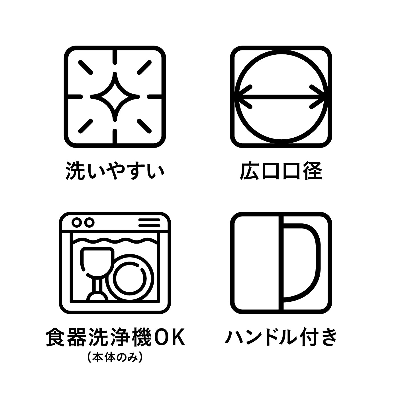 LOG 耐熱ガラスウォータージャグ ハンドル付き