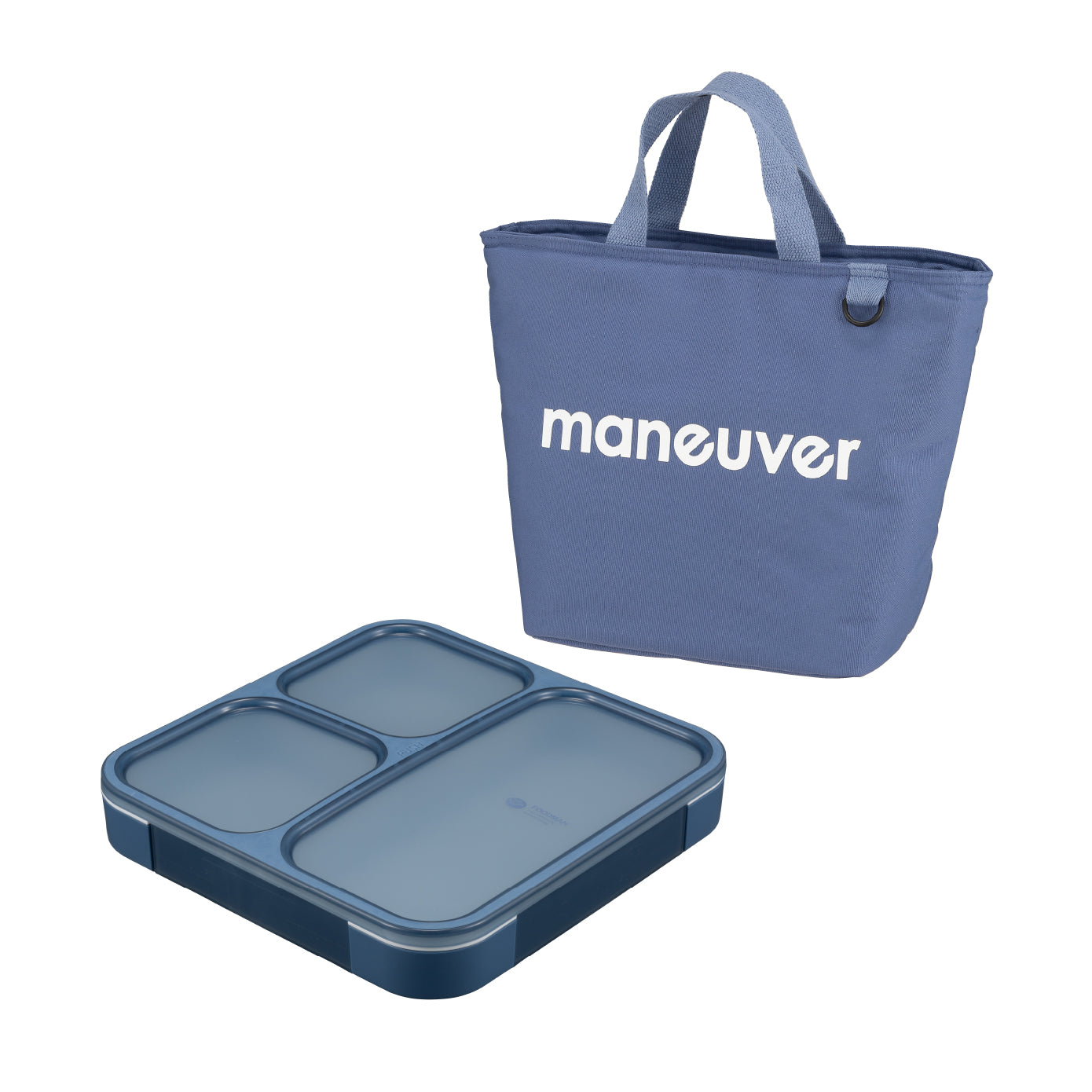 【セット】薄型弁当箱 抗菌フードマン800ml 保冷ランチトートバッグ maneuver M セット