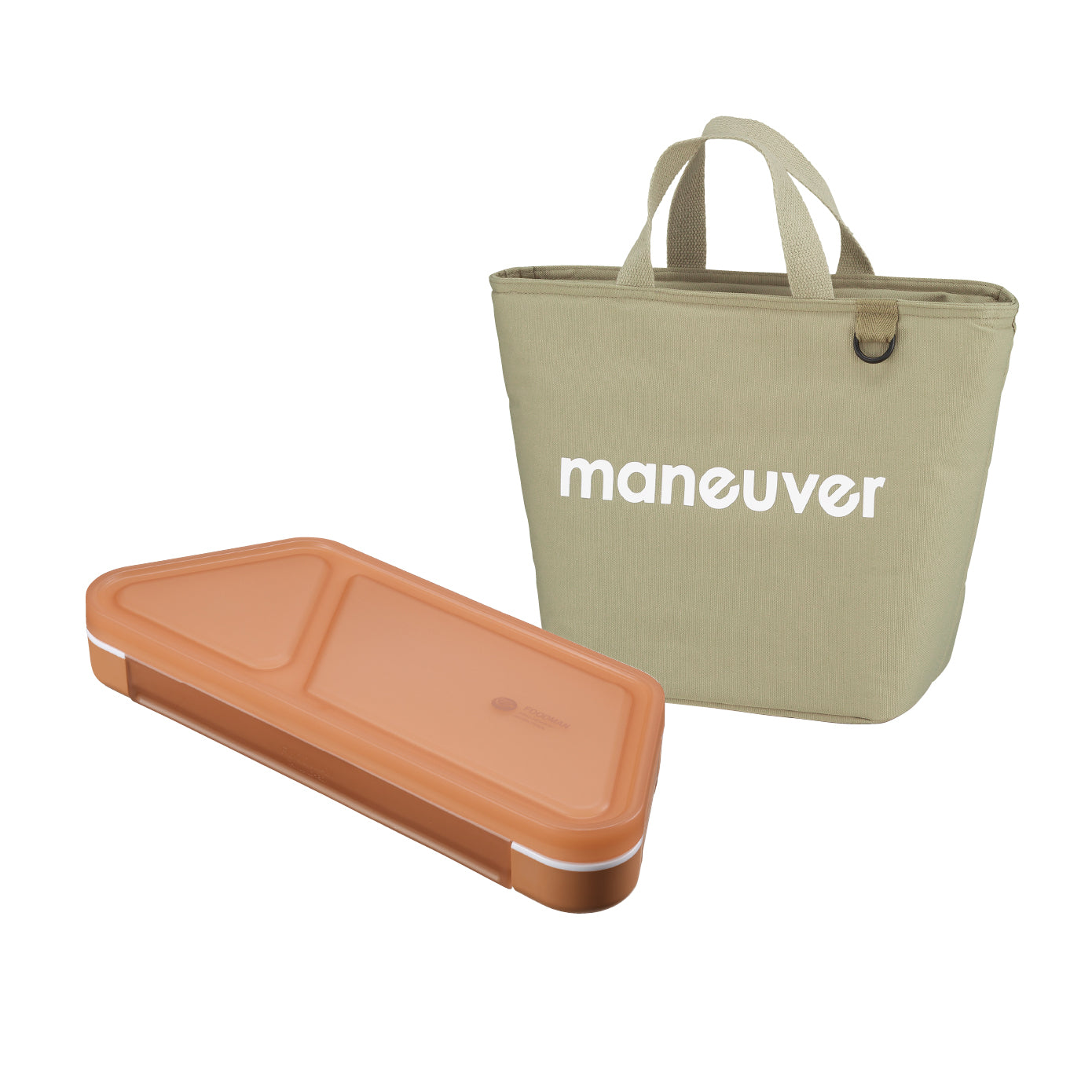 【セット】薄型弁当箱抗菌フードマンおにぎり 保冷ランチトートバッグ maneuver M セット