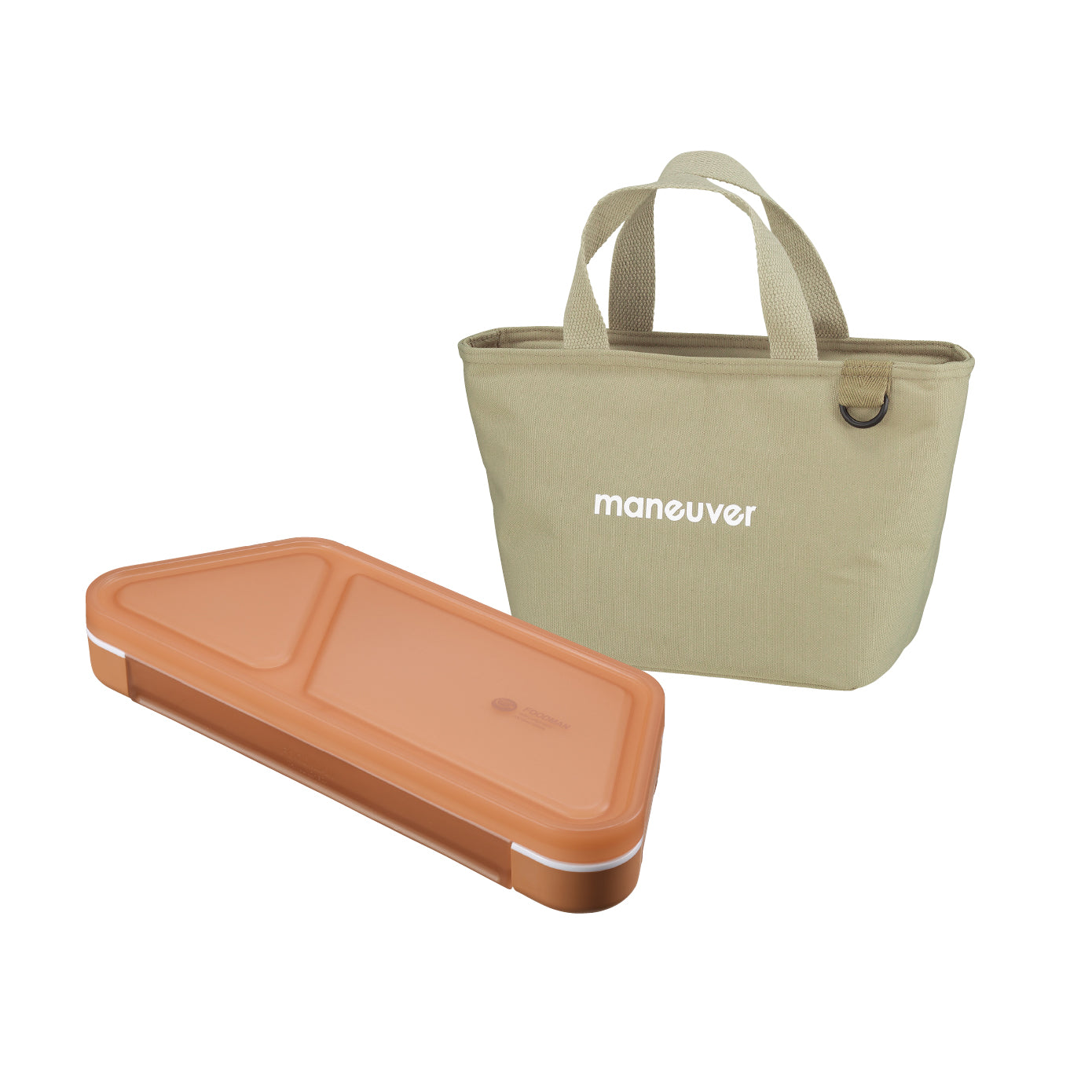 【セット】薄型弁当箱抗菌フードマンおにぎり 保冷ランチトートバッグ maneuver S セット