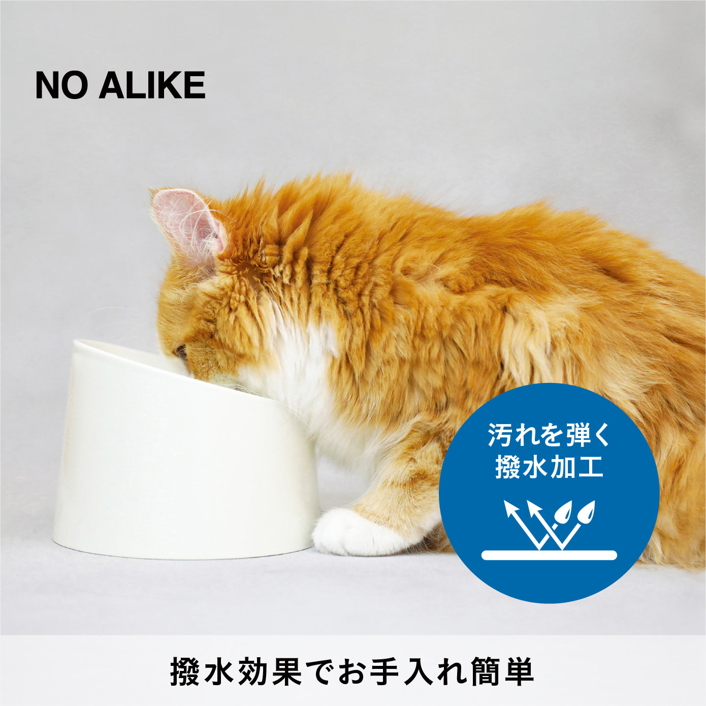 ペットのために考え抜かれた撥水ペット食器