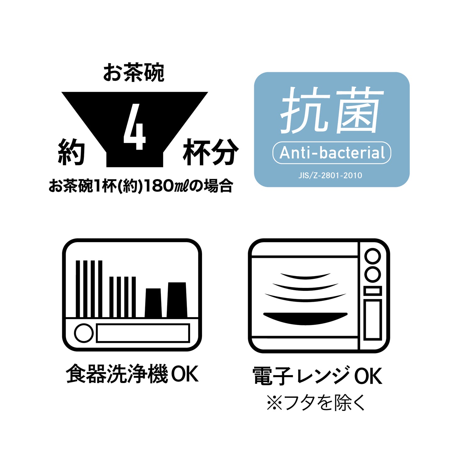 薄型弁当箱 抗菌フードマン800ml