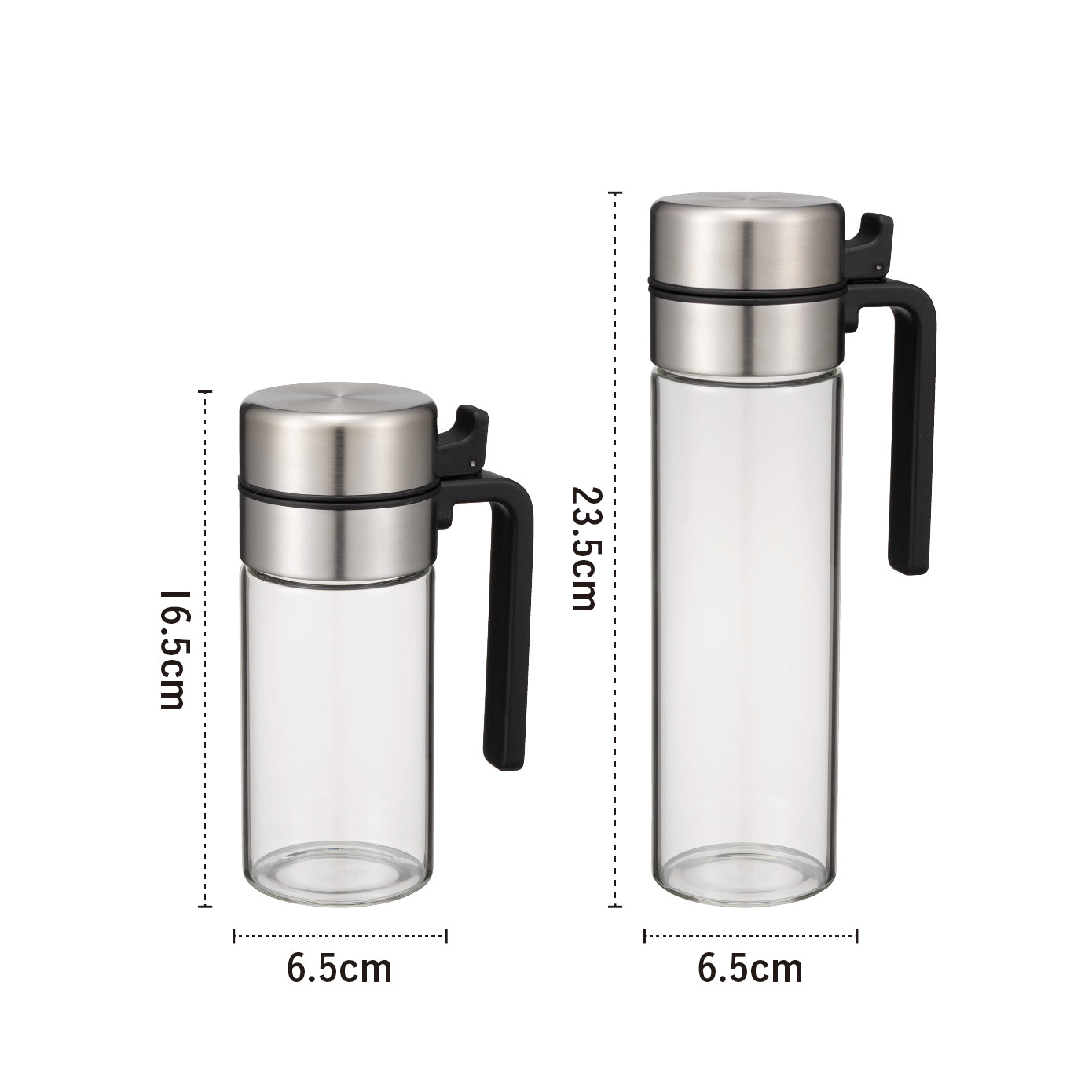 <span style="display:block; text-align:center;">
【300ml】サイズ/W6.5×D10×H16.5cm<br>
【500ml】サイズ/W6.5×D10×H23.5cm
</span>