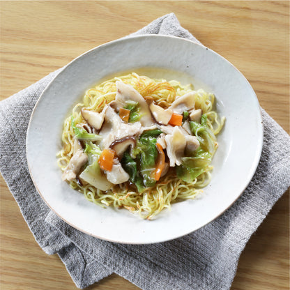 <span style="display:block; text-align:center;">レシピ例：あんかけ焼きそば</span>