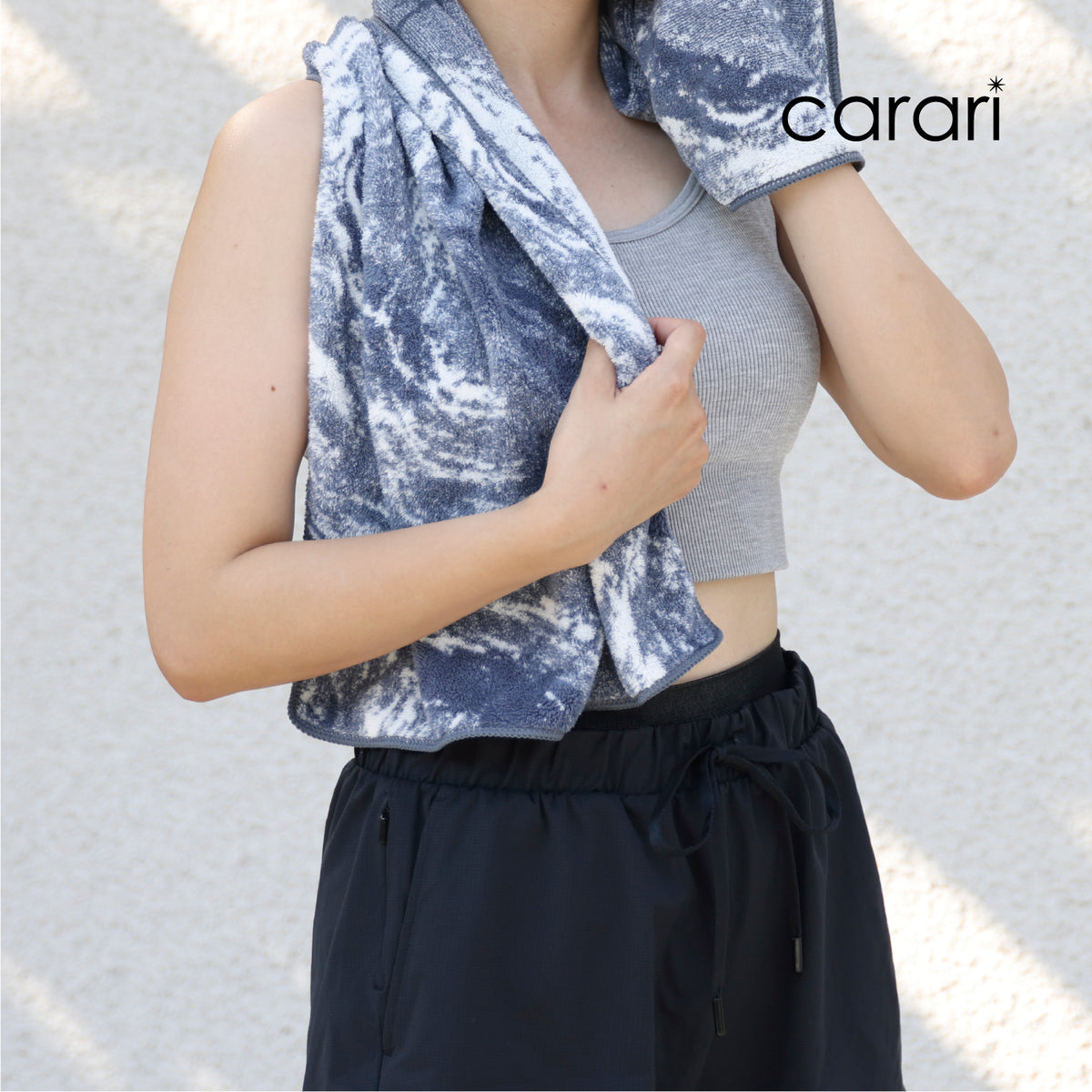カラリ マーブル ヘアドライタオル