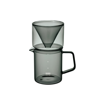 <span style="display:block; text-align:center;">
耐熱ガラスコーヒードリッパー＆サーバー
</span>