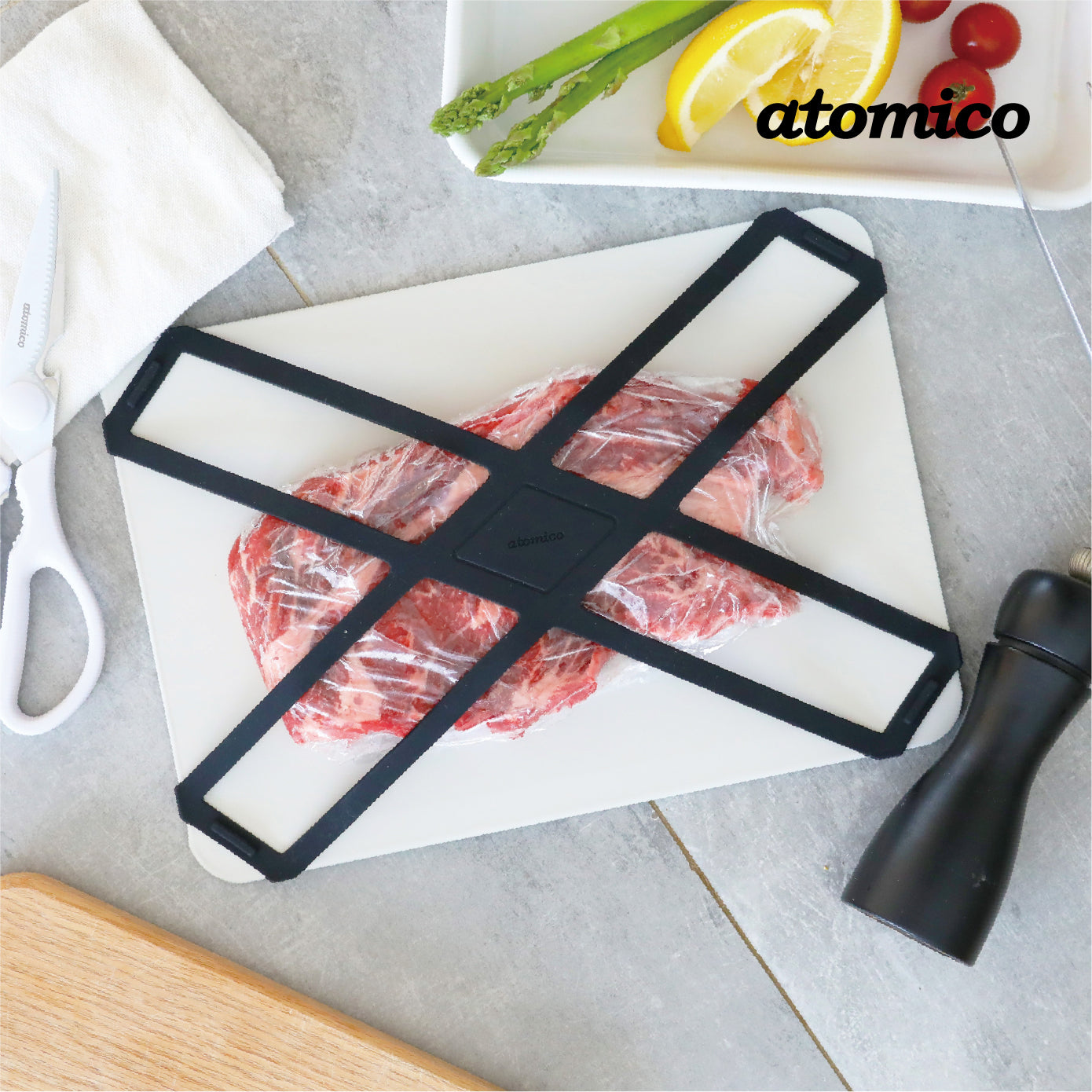 <span style="display:block; text-align:center;">atomico<br>解凍プレート バンド付き</span>