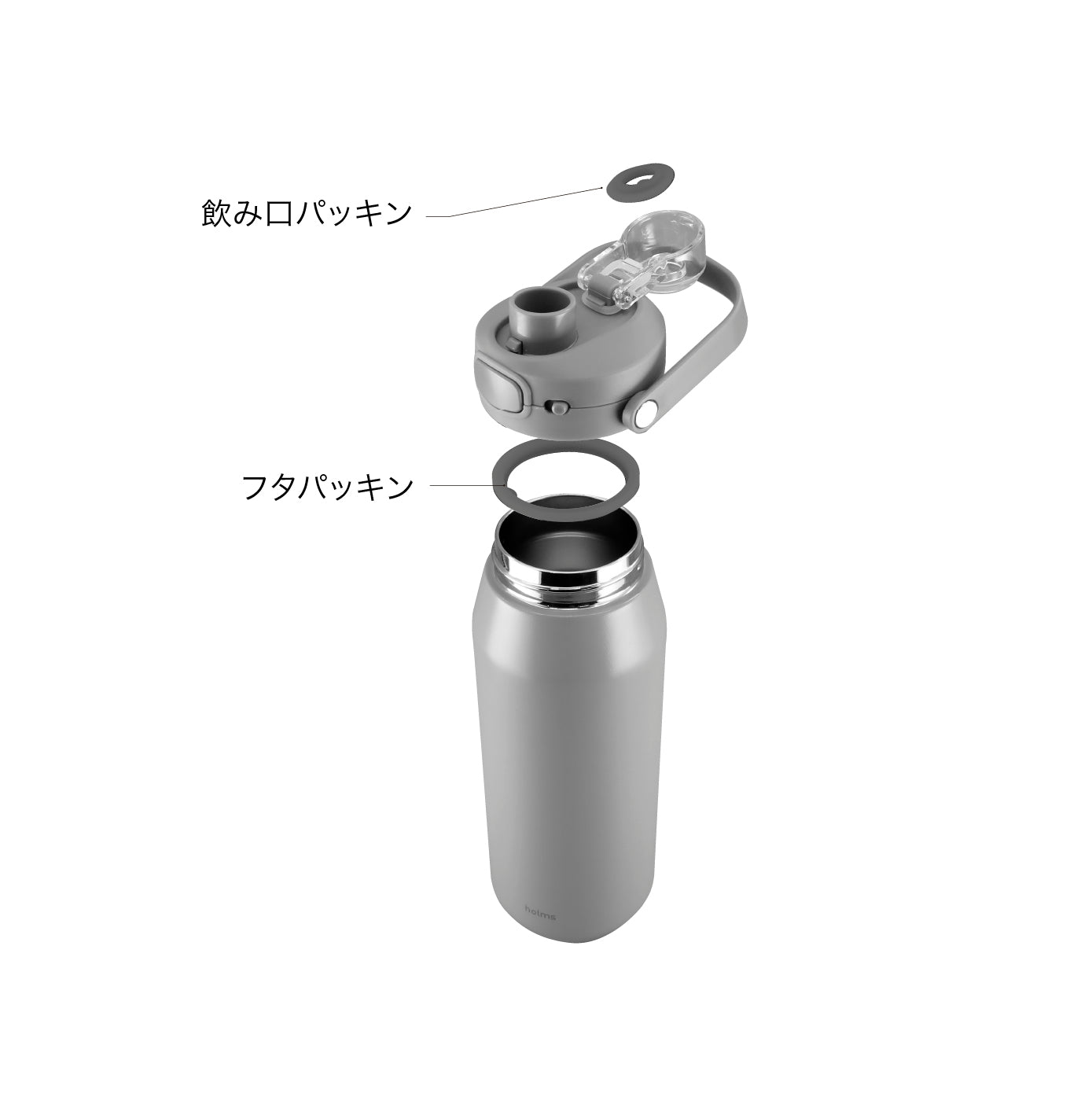 【部品】holms ワンタッチアクティブボトル パッキンセット ベージュ