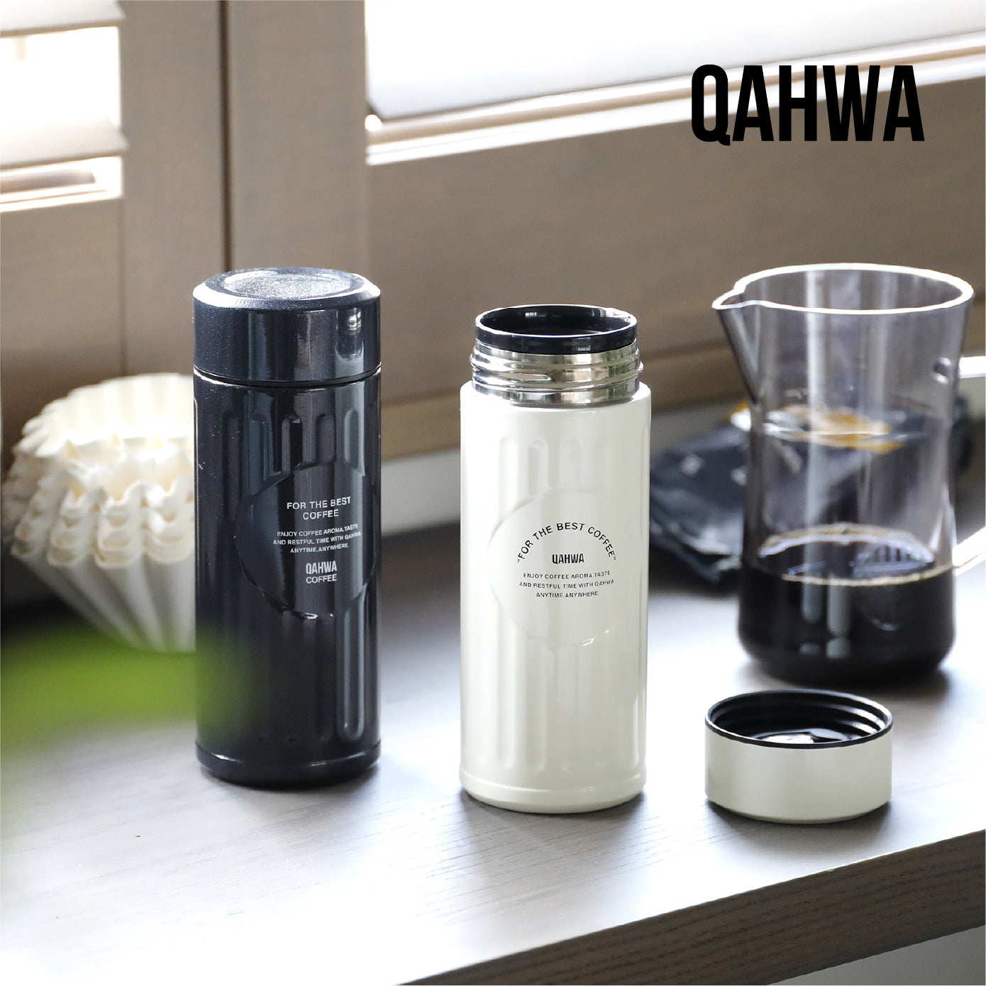 <span style="display:block; text-align:center;">QAHWA<br>オンライン限定 カフアコーヒーボトル420ml</span>
