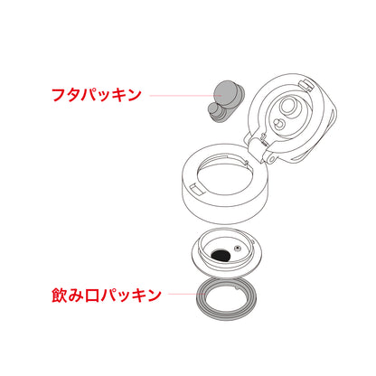 【部品】ELTO クイックオープンボトル600 パッキンセット