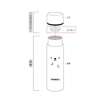 【部品】アニボール ミニボトル 150ml フタパッキン