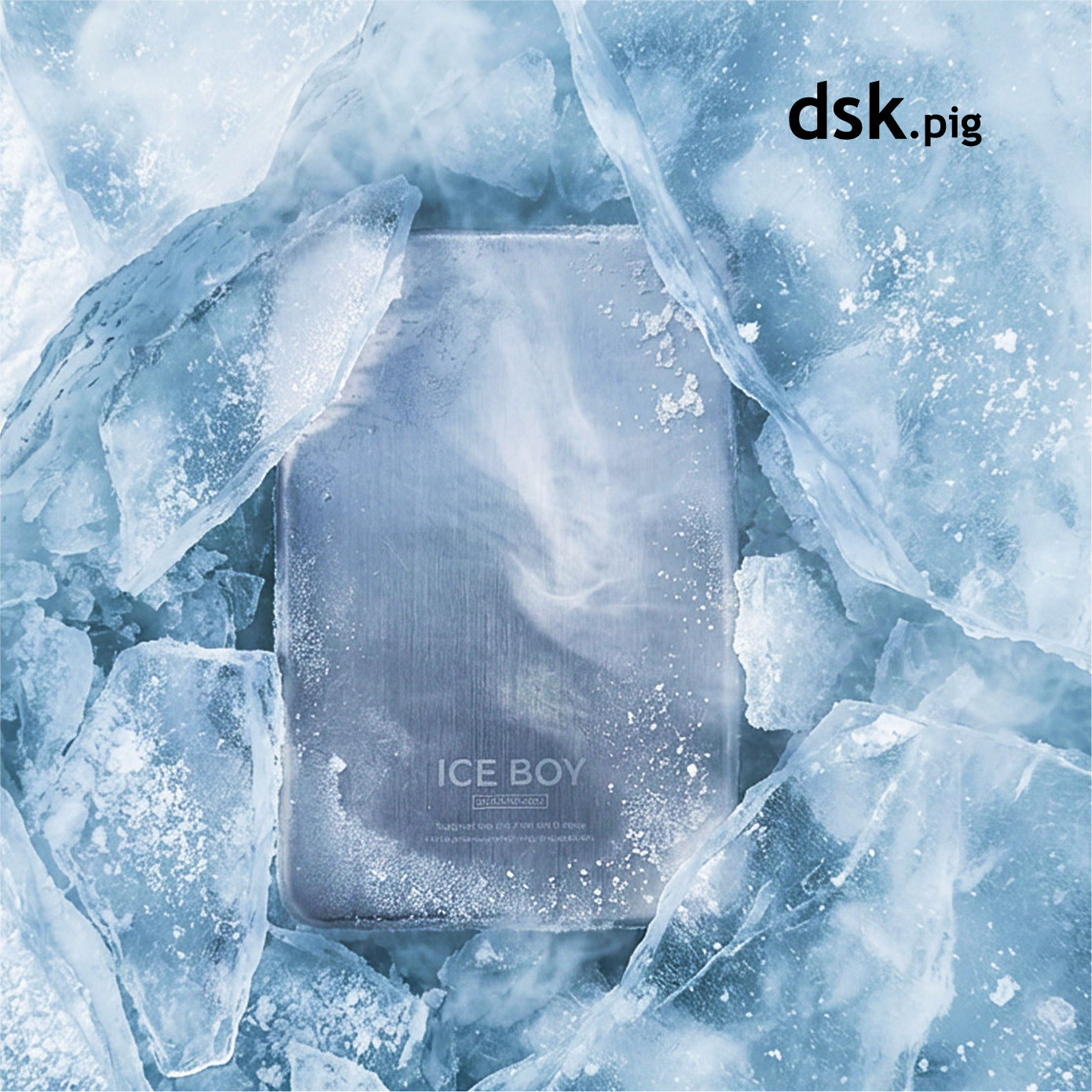 <span style="display:block; text-align:center;">
dsk.pig<br>
ステンレス保冷剤 ICE BOY
</span>
