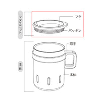 【部品】KEMIマグ350 蓋/パッキン セット [KEM-FPS]