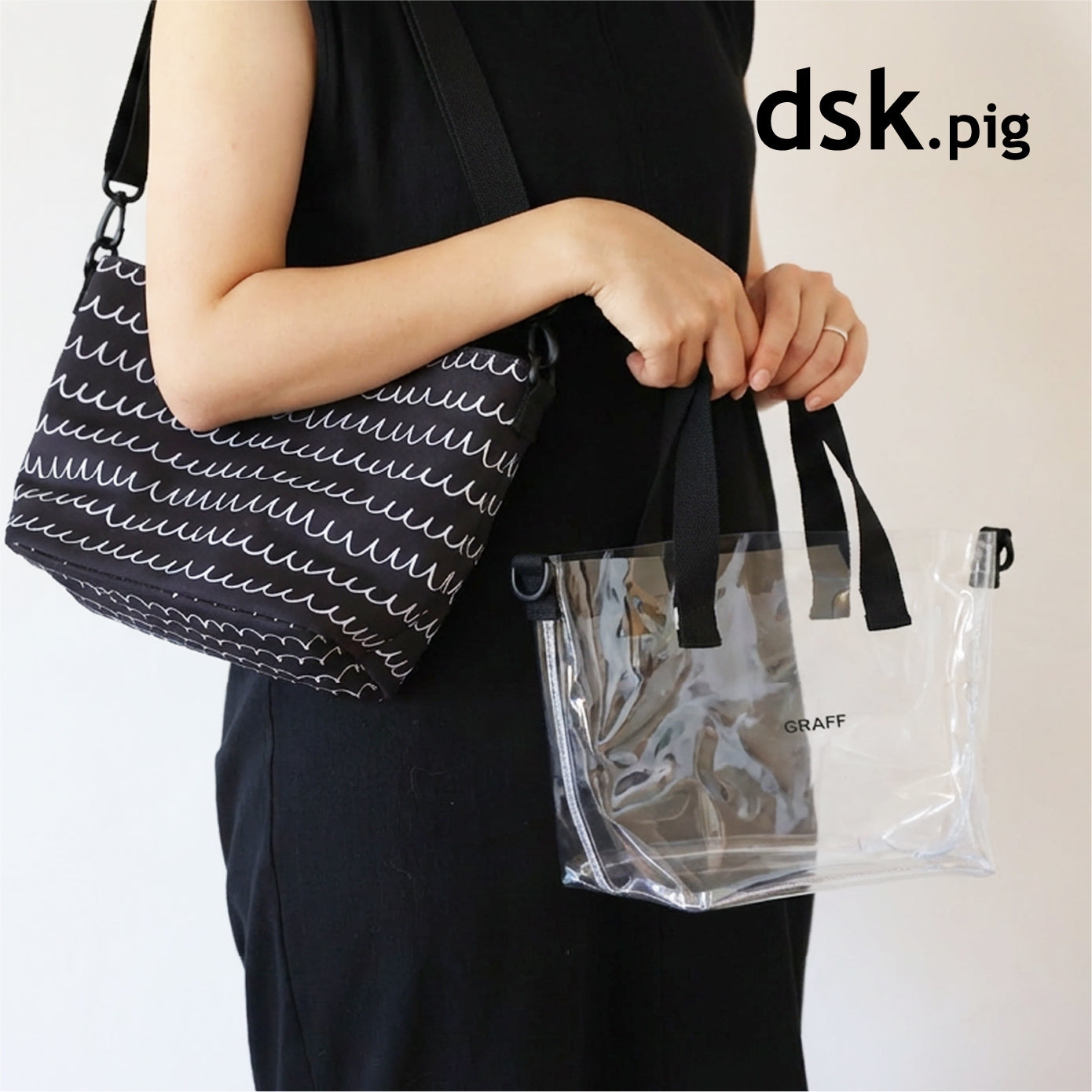 <span style="display:block; text-align:center;">dsk.pig<br>GRAFF 保冷ランチトートバッグ</span>