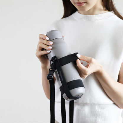 本体のベルトがゴムなので伸縮し色々なサイズのボトルに使用できます。