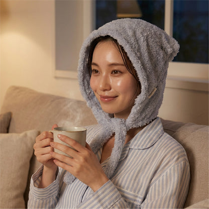 濡れた髪をやさしく包み込みタオルドライを快適にサポート