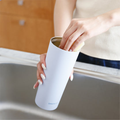 広口タイプだから、手がスッポリ入って洗いやすい。