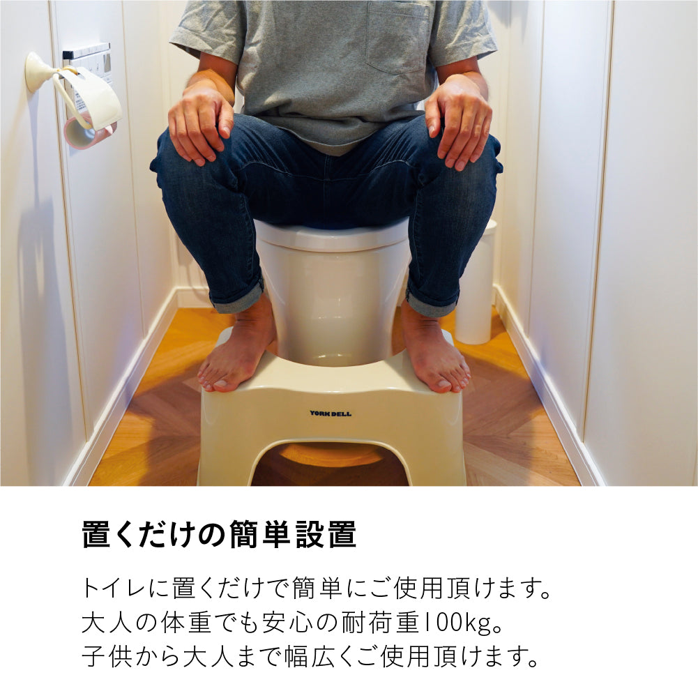 トイレ用サポート足置き台 ヨークデル