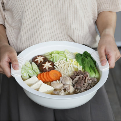 年中使える蒸し皿付き卓上鍋