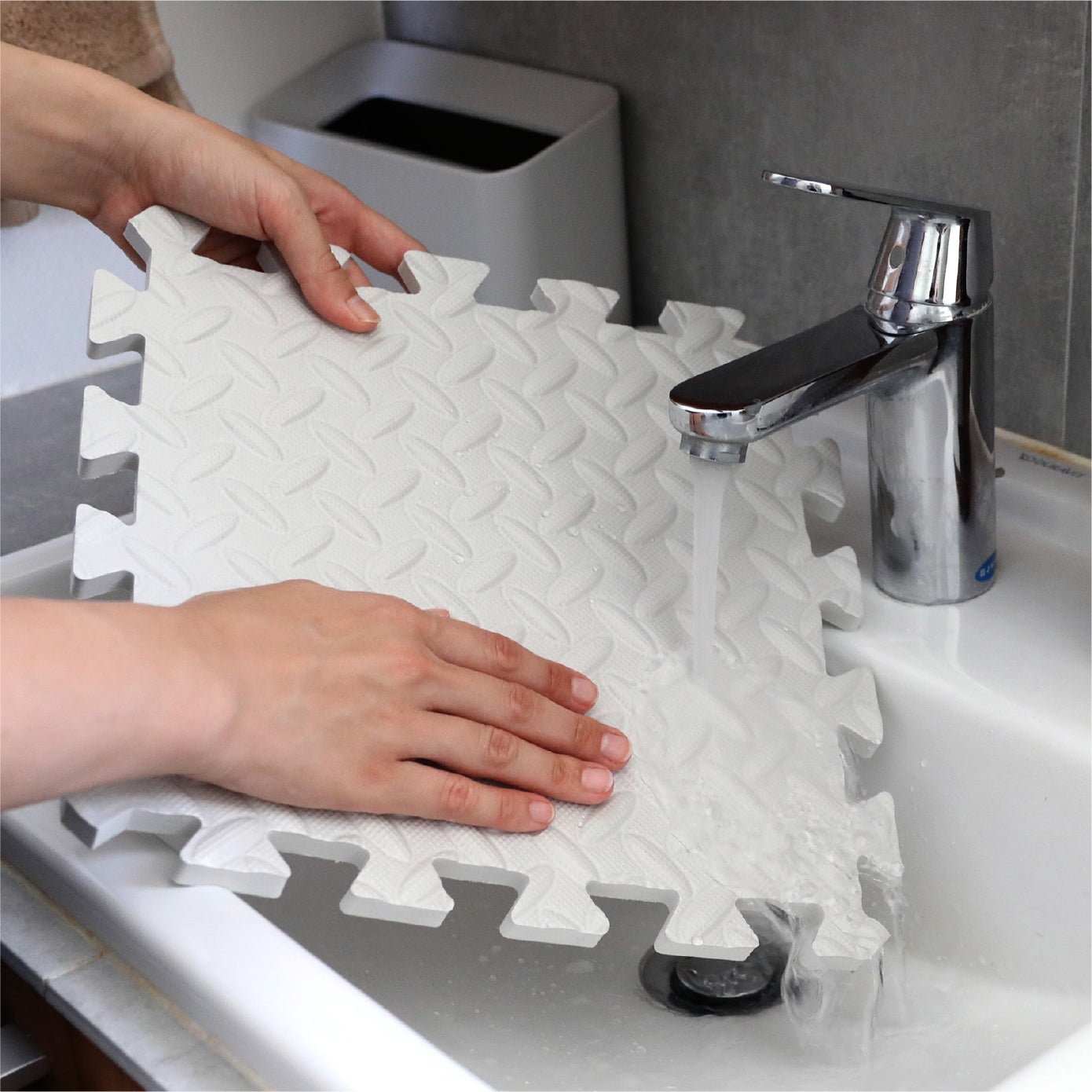 汚れても水洗い出来る