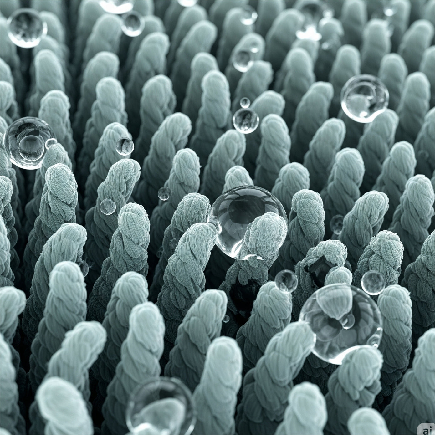 高密度の『ツイストパイル』マイクロファイバーを採用