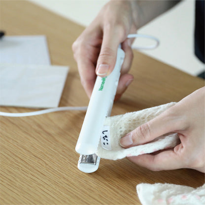 靴下のアイロンネームも簡単に付けられる