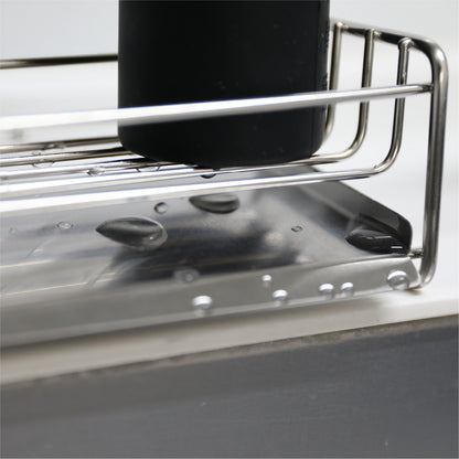 使用後に自然と落ちる水をしっかりキャッチしシンク周りを濡らしません。