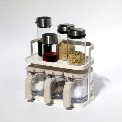 複数の調味料を綺麗に整えるワイドタイプ