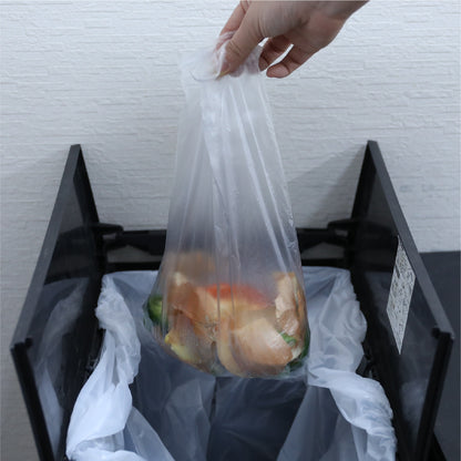 水分をしっかり切ったあと、そのまま袋ごと捨てられるので、ゴミに触れることなく衛生的。