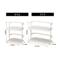 <span style="display:block; text-align:center;">
【スリム】サイズ/W145×D115×H185mm<br>
【ワイド】サイズ/W217×D115×H185mm
</span>