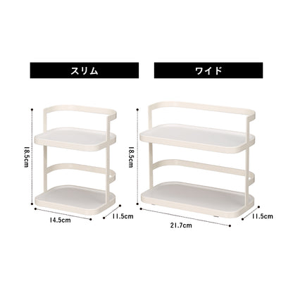 <span style="display:block; text-align:center;">
【スリム】サイズ/W145×D115×H185mm<br>
【ワイド】サイズ/W217×D115×H185mm
</span>