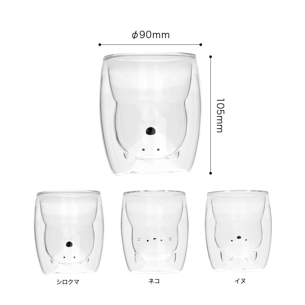 耐熱アニマルダブルグラス
