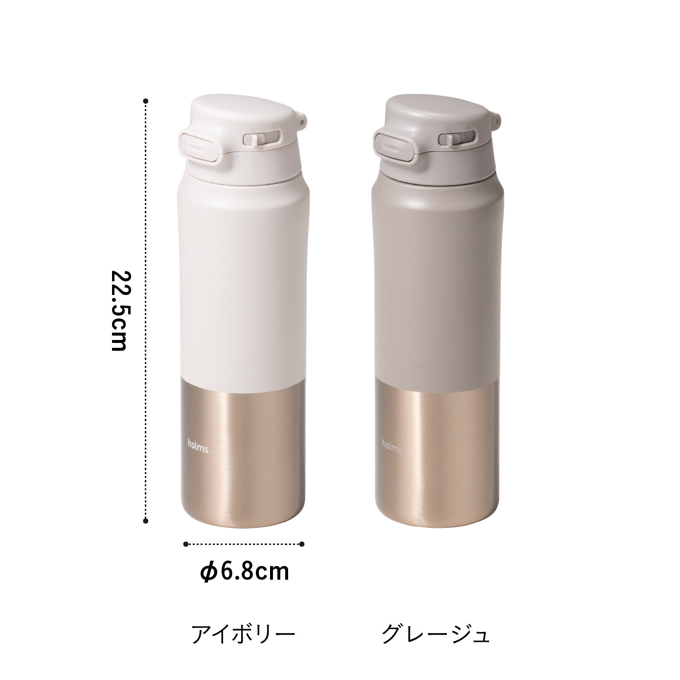 <span style="display:block; text-align:center;">
サイズ/φ68×H225mm
</span>