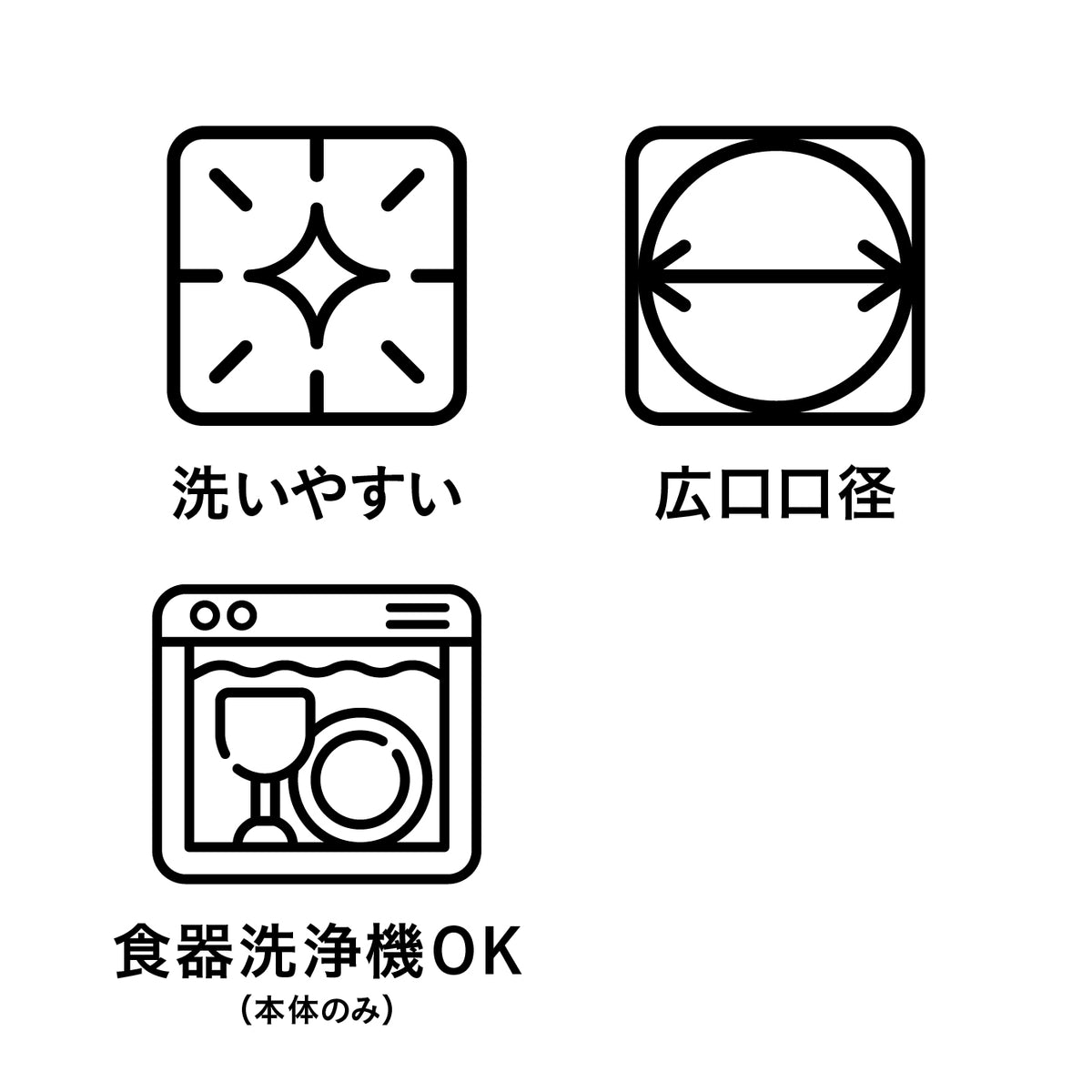 熱い飲料を入れた際は、本体が熱くなるので絶対に触らずしっかり冷めてからご使用下さい。やけどをする恐れがあります。