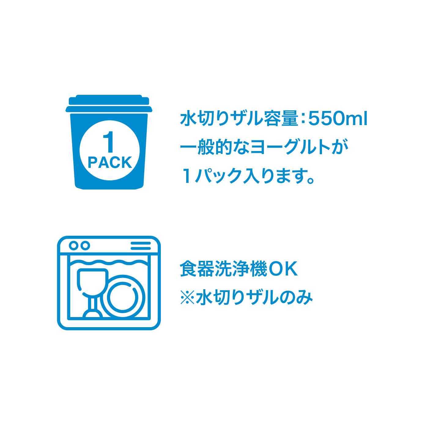食器洗浄機OK（水切りザルのみ）。毎日清潔に使えます