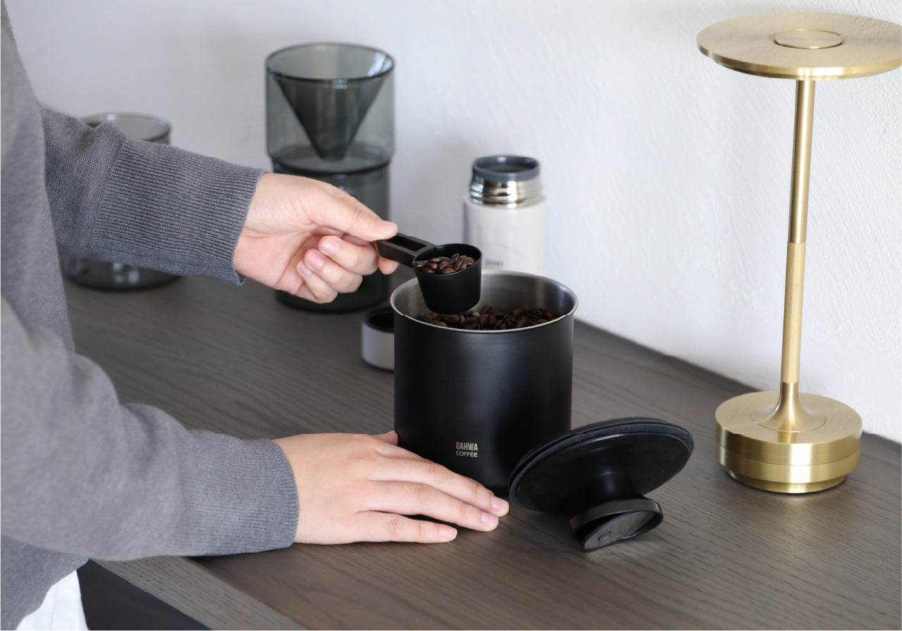 鮮度を保つコーヒーキャニスター