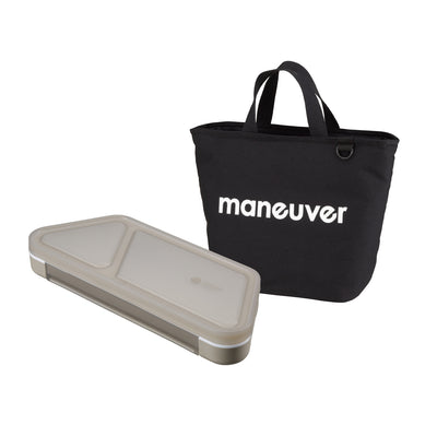 【セット】薄型弁当箱抗菌フードマンおにぎり 保冷ランチトートバッグ maneuver M セット