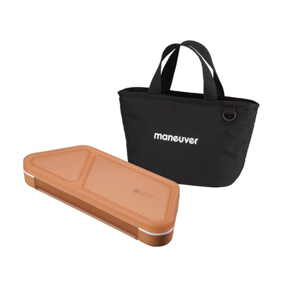 【セット】薄型弁当箱抗菌フードマンおにぎり 保冷ランチトートバッグ maneuver S セット