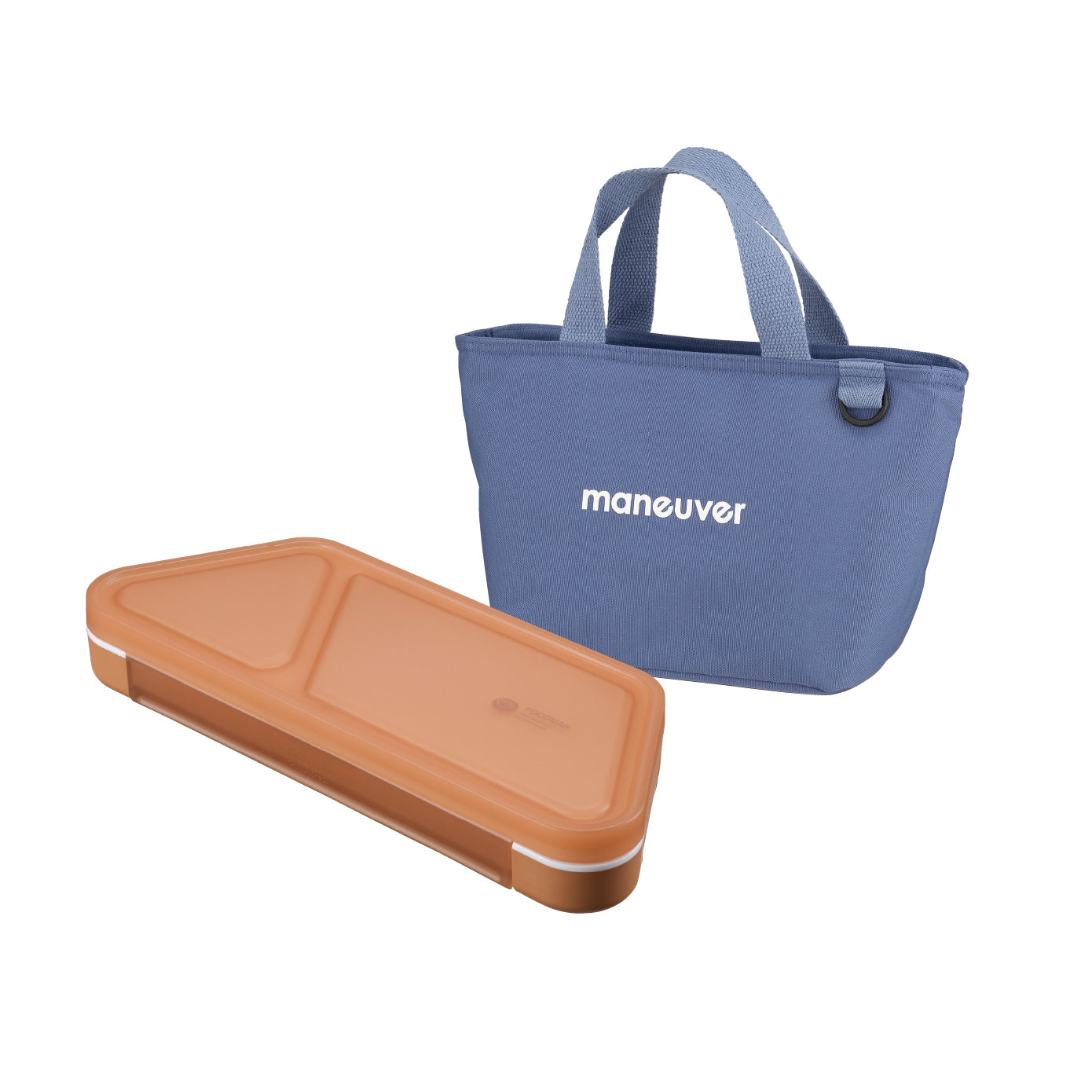 【セット】薄型弁当箱抗菌フードマンおにぎり 保冷ランチトートバッグ maneuver S セット