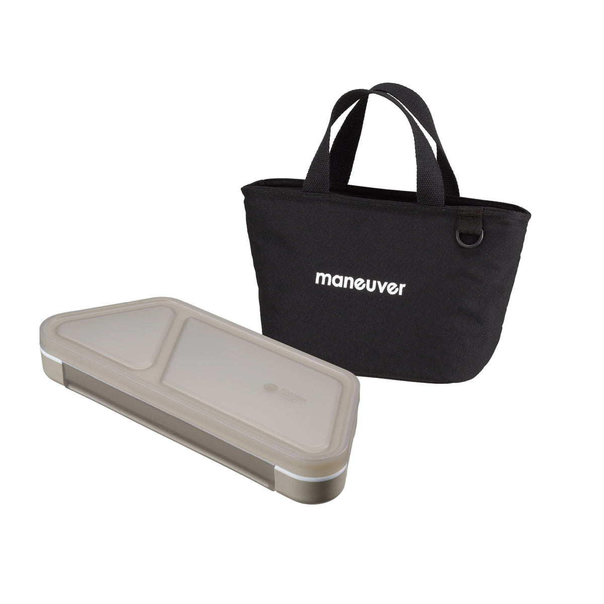 【セット】薄型弁当箱抗菌フードマンおにぎり 保冷ランチトートバッグ maneuver S セット
